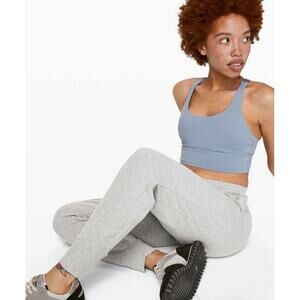 Womens Lululemon Rest for Resilience Jogger in Heathered Core Light Grey size 10